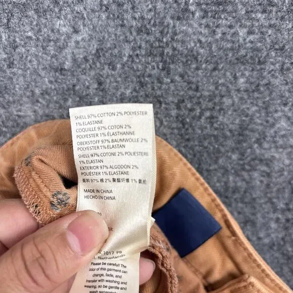 Pilcro The Breaker Pants Womens Size 28 Brown Relaxed High Rise Flawed - Picture 11 of 12